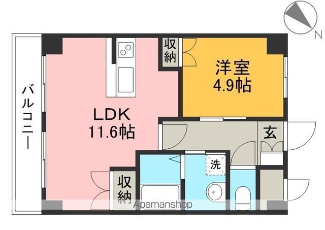 セゾン・コアＴＮ（仲田町） 106号室 間取り