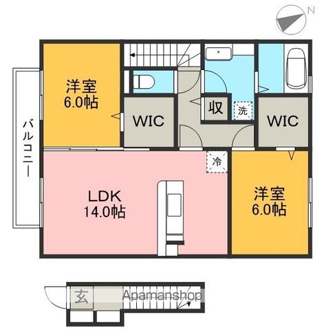 エトワール　Ⅰ棟 202号室 間取り