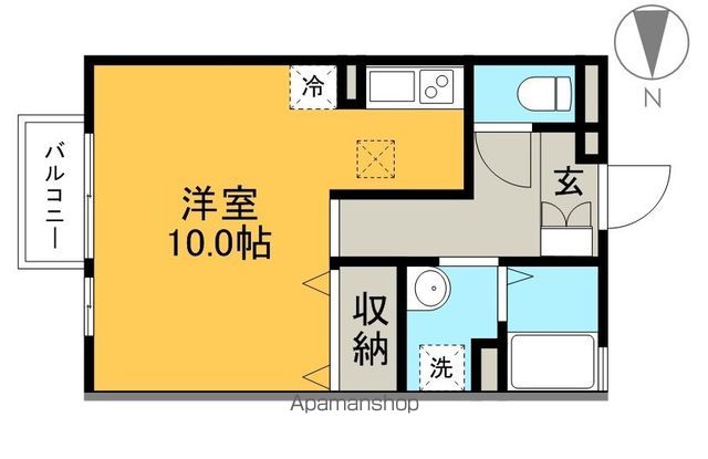 輝パレス 102号室 間取り