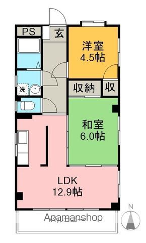 プライムＫ 201号室 間取り
