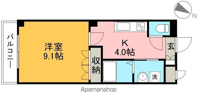 ピュアフェリシス 106号室 間取り