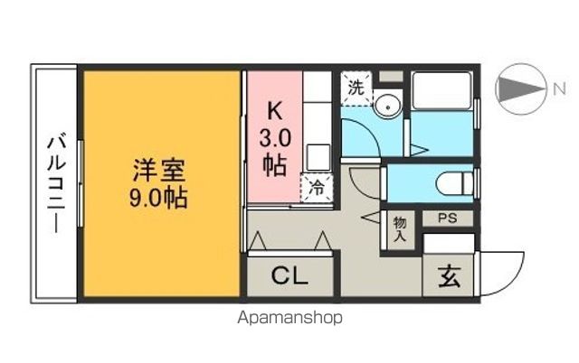 ラ・ヴィスタ 203号室 間取り