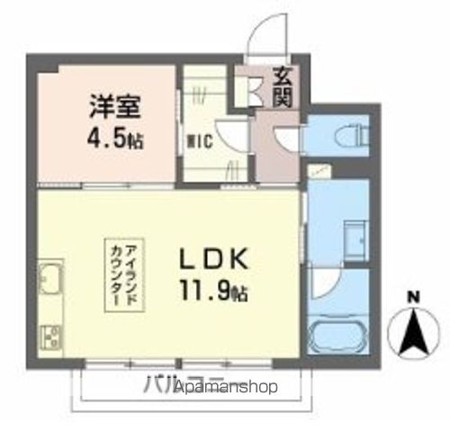 シャーメゾン　神田ガーデン 202号室 間取り