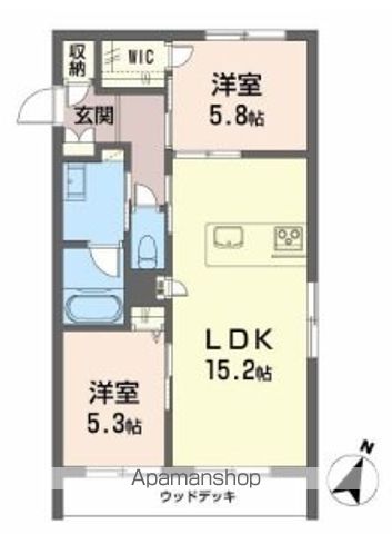 シャーメゾン　ルーエ 103号室 間取り