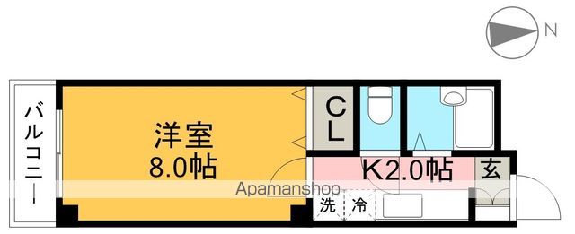 パセオ高須 202号室 間取り