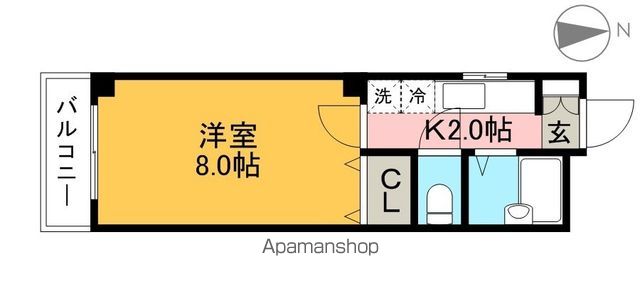 パセオ高須 203号室 間取り