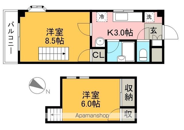 グランドムール高須 301号室 間取り
