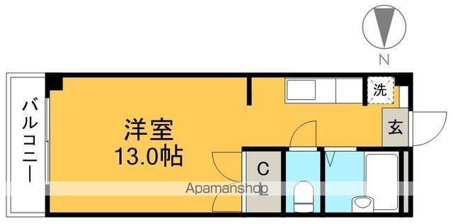 シティーライフ２１比島 206号室 間取り