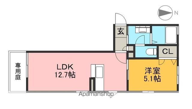 シャーメゾン　プレミアス 103号室 間取り