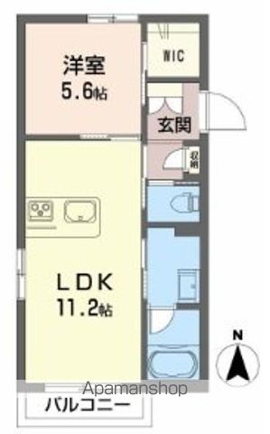 シャーメゾン　神田ガーデン 201号室 間取り
