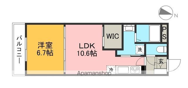 ベレオ　グート 106号室 間取り
