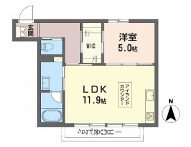 シャーメゾン　神田ガーデン 203号室 間取り