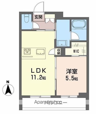 シャーメゾン　ミュゼ 201号室 間取り