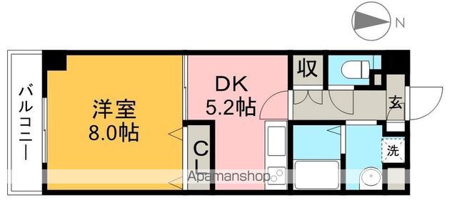 エルフィーノ 402号室 間取り