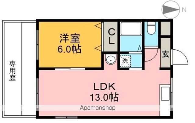 ハイツＡ 104号室 間取り