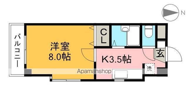 ＣＲＡＹ４（クレヨン） 401号室 間取り