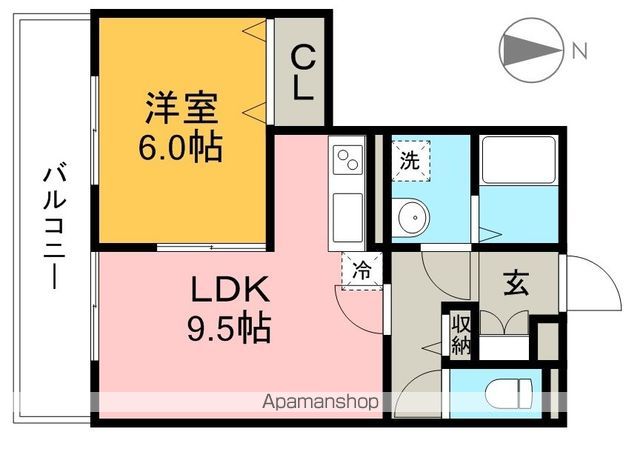 ビレッジ北久保　Ｃ棟 305号室 間取り