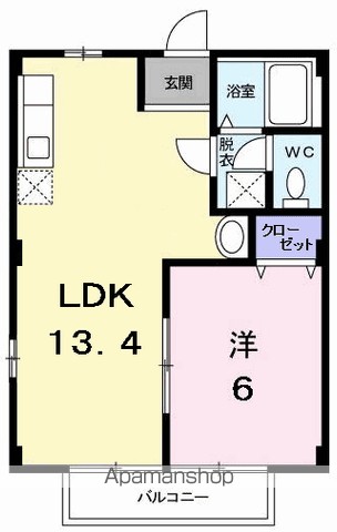 めぞん桂 204号室 間取り
