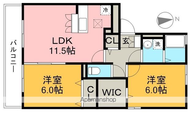パストラル　Ａ棟 301号室 間取り