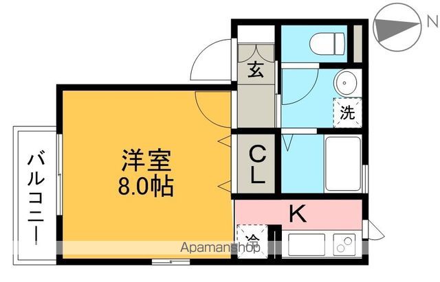 フロンティア 202号室 間取り