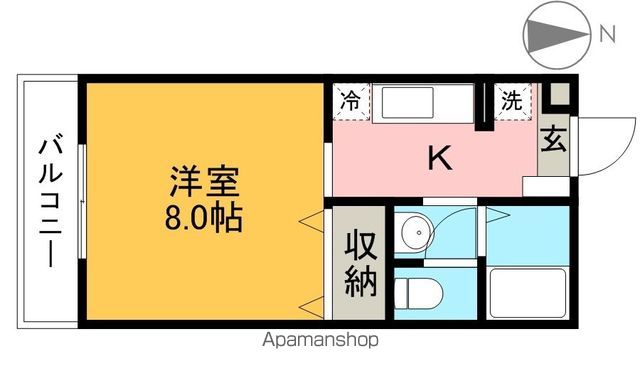 ハッピーライフⅡ 108号室 間取り