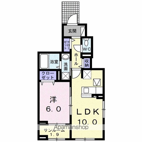 グラン　サウス 101号室 間取り