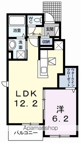 オルフェーブル 105号室 間取り