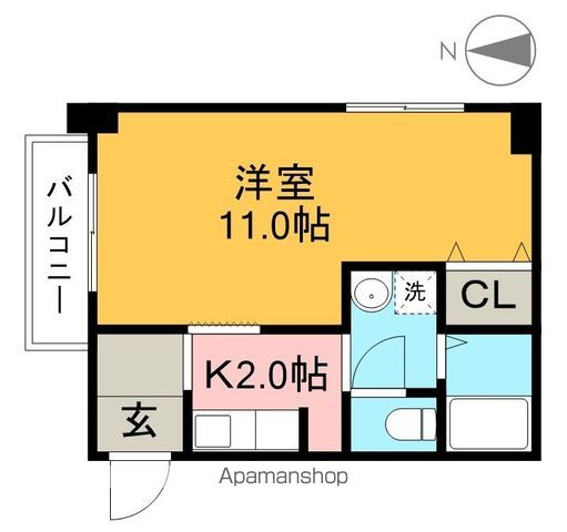 ロイヤル新本町 205号室 間取り