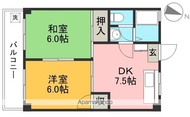 コーポミルキーウェイⅡ 303号室 間取り