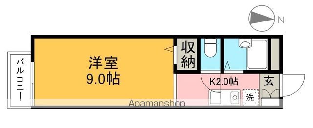 アサヒハイツ 101号室 間取り