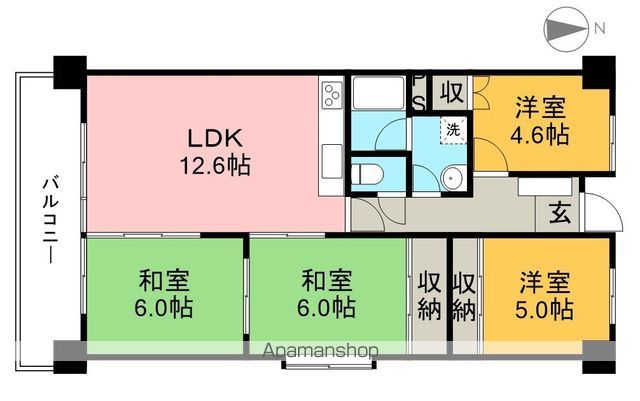 アーネスト針木 715号室 間取り