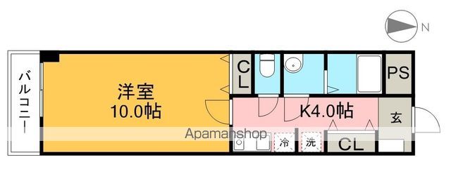 アルヴィータ鴨部 304号室 間取り