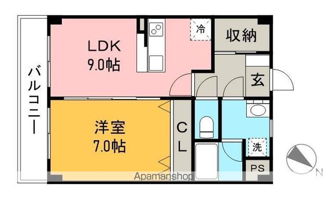 グリーンオアシス 302号室 間取り