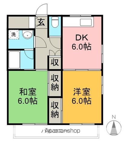 ユニテ西町 A11号室 間取り