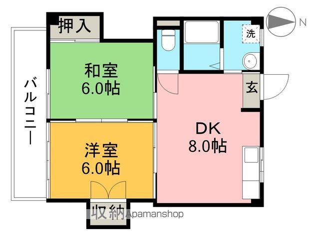 マノワール杉井流 135号室 間取り