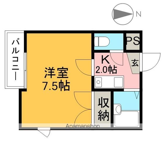 ピュアセントハウス 303号室 間取り