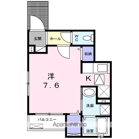 サティ宝町 102号室 間取り