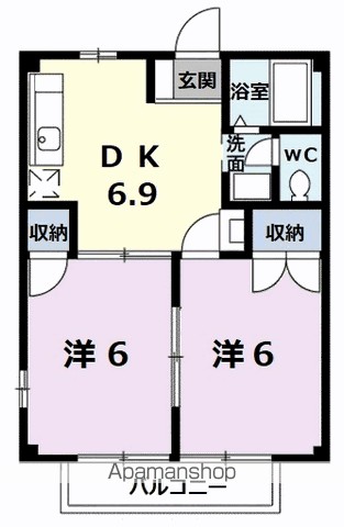 ファミールあぞのⅡ 103号室 間取り