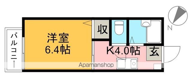 アメニティ土居　Ａ棟 202号室 間取り