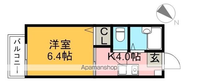 アメニティ土居　Ｂ棟 102号室 間取り