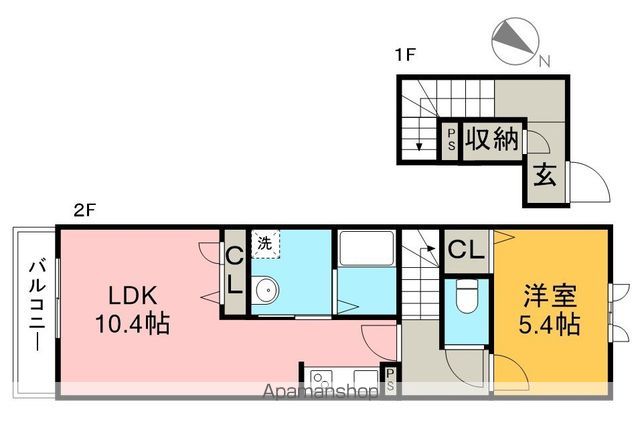 シャーメゾン　ベルブランシュ 201号室 間取り