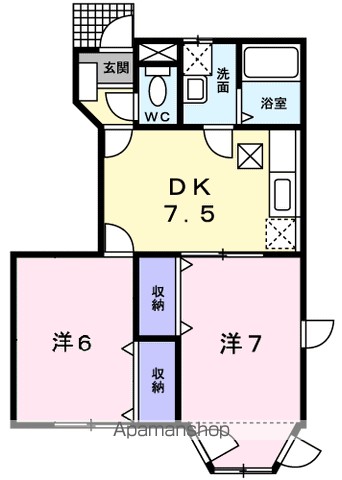 ラ・フォーレ　緑ヶ丘　Ｉ 101号室 間取り
