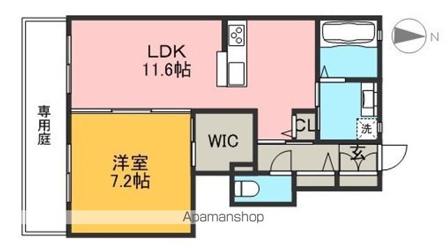 シャーメゾン　ラディア 102号室 間取り