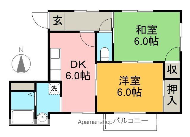 ブルーアイランド 201号室 間取り