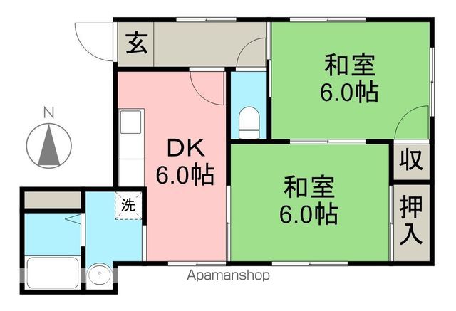 ブルーアイランド 101号室 間取り