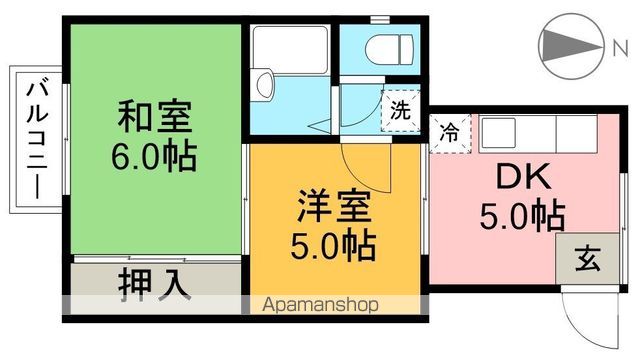梅西コーポ 301号室 間取り