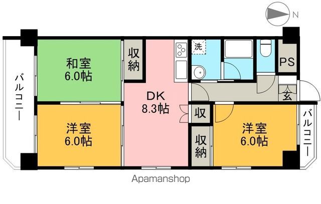 レジデンツアハト 905号室 間取り