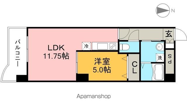 ルガーノⅠ 503号室 間取り