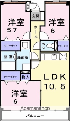 ＳＫＹ　ＭＡＮＳＩＯＮ 402号室 間取り