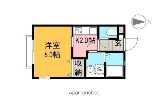 レトア新屋敷 202号室 間取り